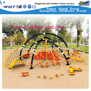 Runder kletternder Stahlkonstruktions-Kindermetallspielplatz im Freien auf Förderung (HA-11701) 