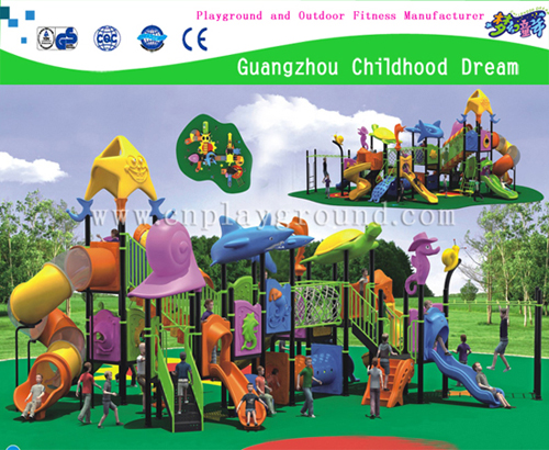 儿童室外大型海风系列的滑梯游乐设施(HDB-3501)