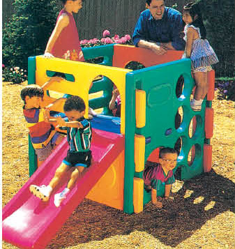 small outdoor play structure