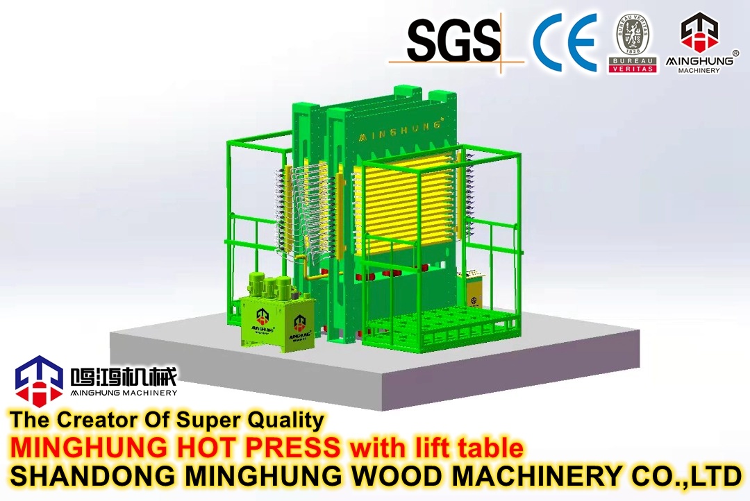 Mesin Press Panas Veneer Wajah untuk Mesin Pembuat Kayu Lapis