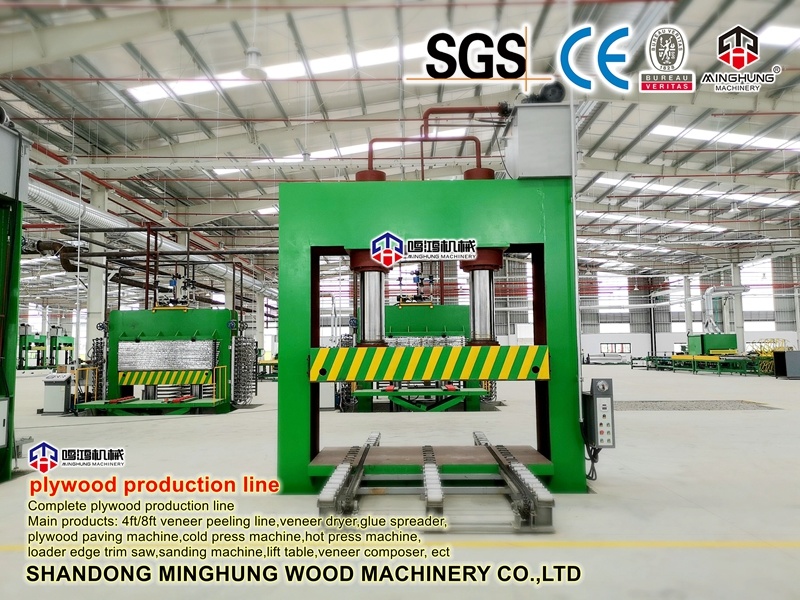Plywood Press Cold Press dengan Siemens Motor