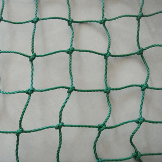 PP with UV 240gsm green color knot cargo net, container net,packing net