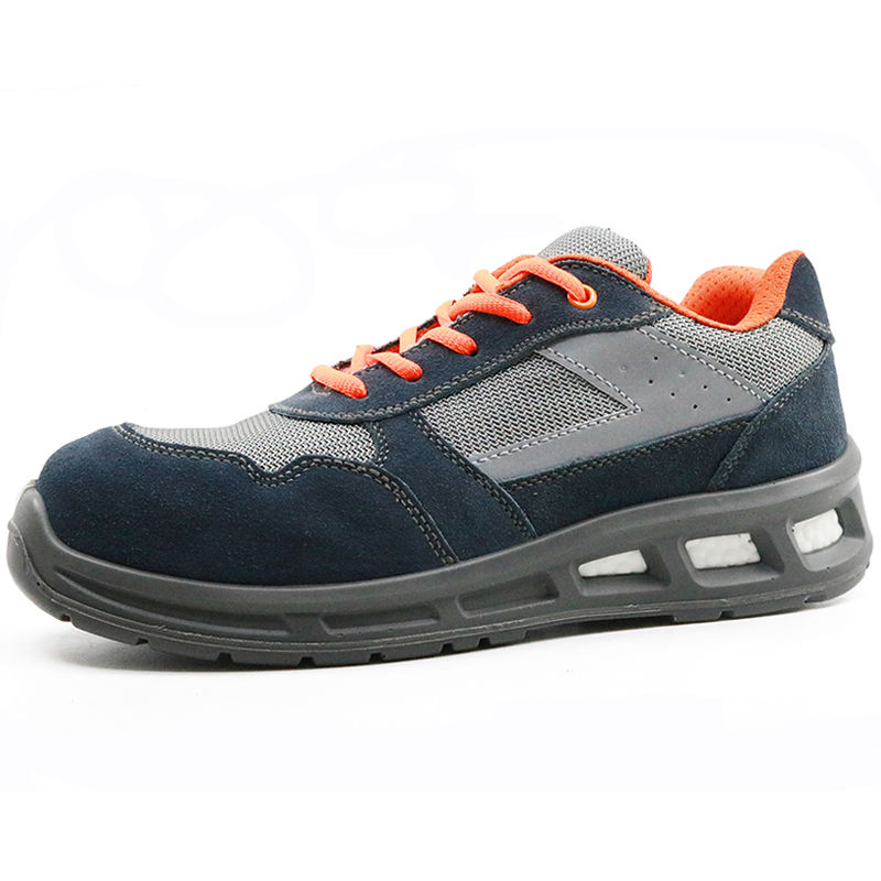 Slip resistant breathable sport style safety shoes for workshop