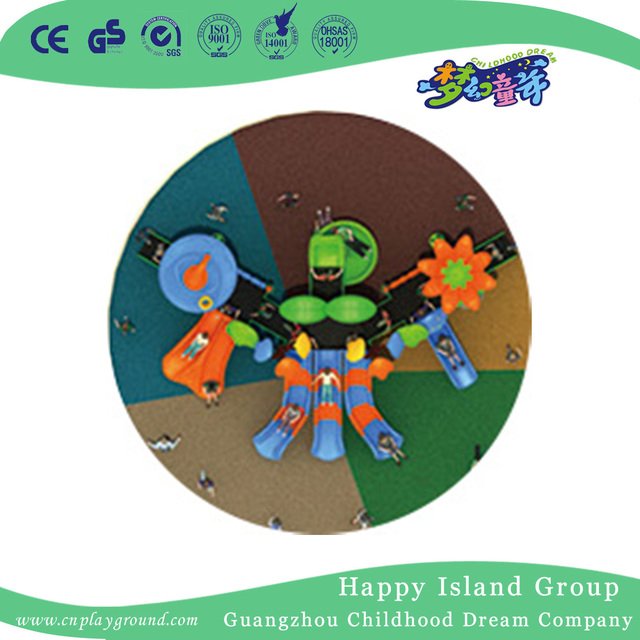 2018 Outdoor Cartoon Gemüse Dach Spielplatz Ausrüstung für Kinder (HG-9201)