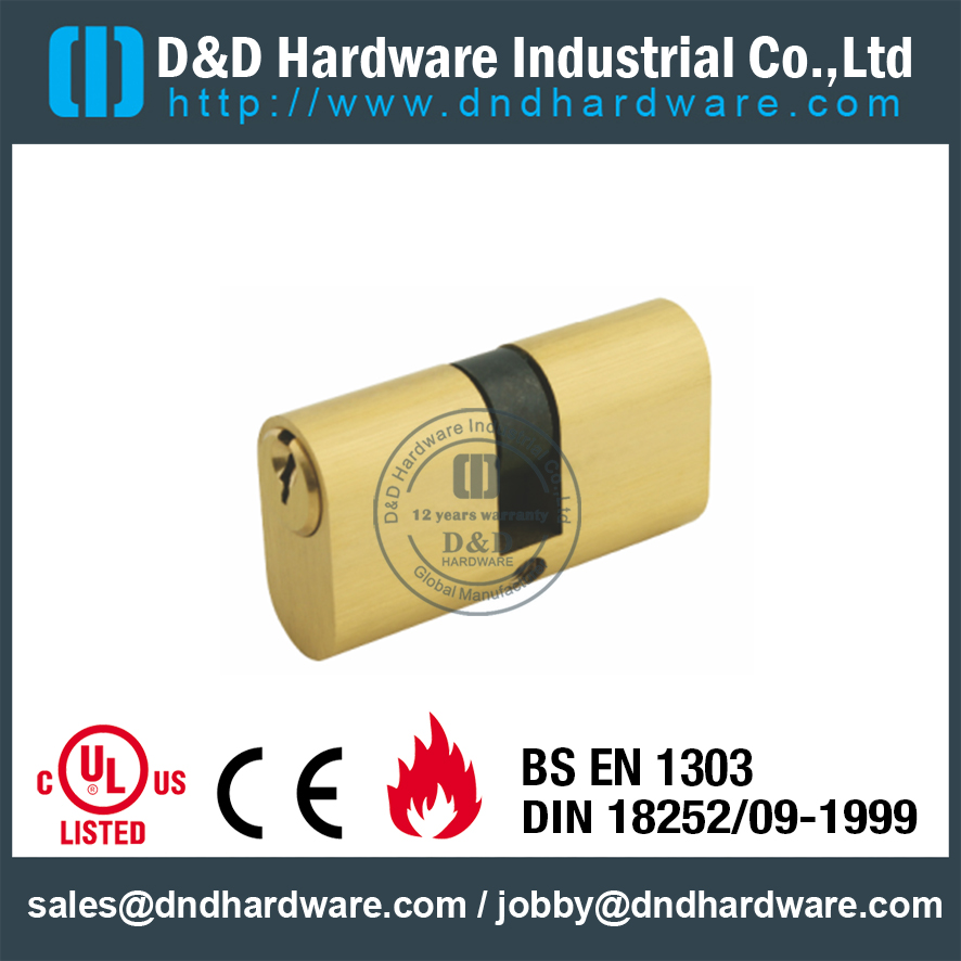 Cilindro de doble cerradura de latón-DDLC008