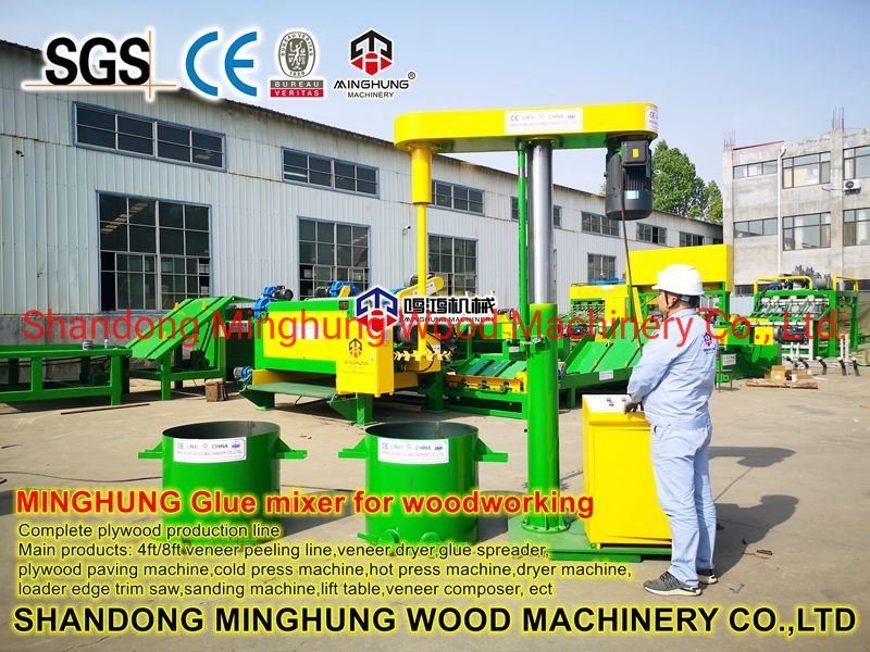 Mesin Penyebar Lem Plywood Roller