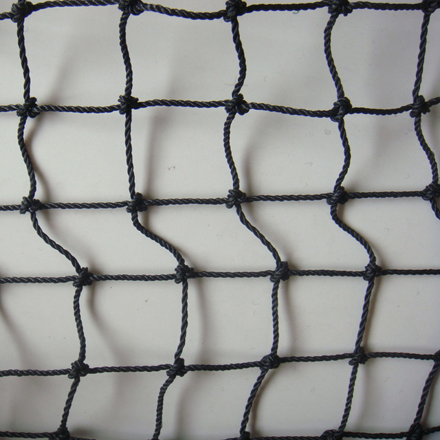 PP with UV 230gsm black color knot cargo net, container net,packing net