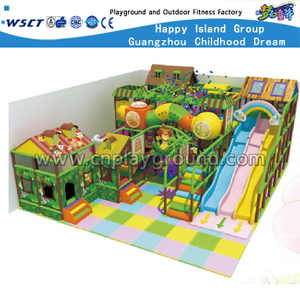 Kleinkinder-Karikatur-Innenspielplatz mit Rutsche (HD-8801)