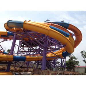 Outdoor Park Großer Wasserrutschen-Spielplatz mit 8 Linien 