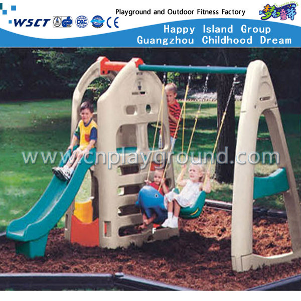 M11-09302塑料幻灯片和摇摆设备孩子室外Playsets