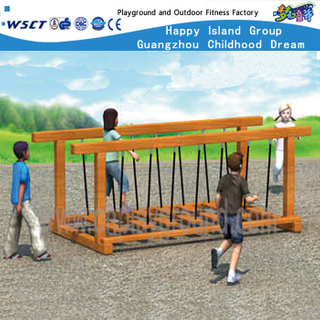 Outdoor Kinder Fitness Holzbrücke Klettern Spielplatzgeräte (HF-17403)