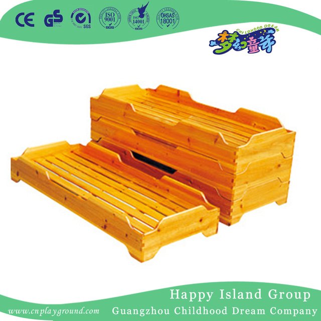 Preschool деревянная обратимая портативная кровать для малыша (HG-6405)