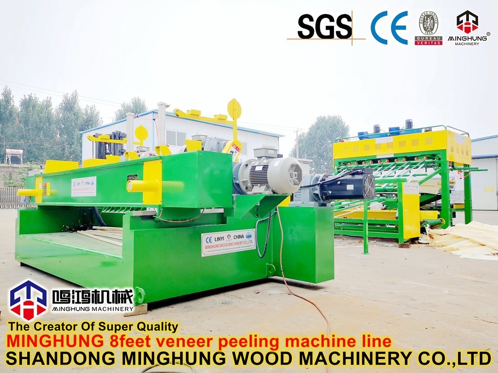 Mesin Veneer Kayu Kuat dengan Pisau Pengupas Veneer Baik