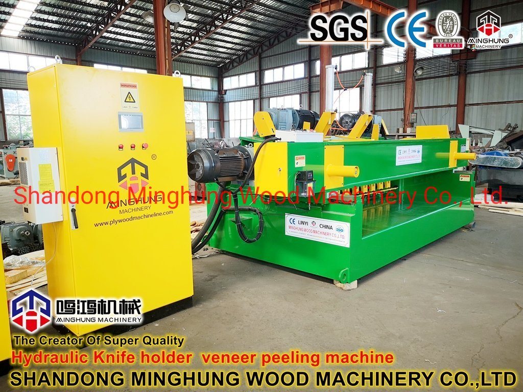 Mesin Pengupas Log Spindleless CNC 4 kaki untuk Mesin Pembuat Veneer Kayu Lapis