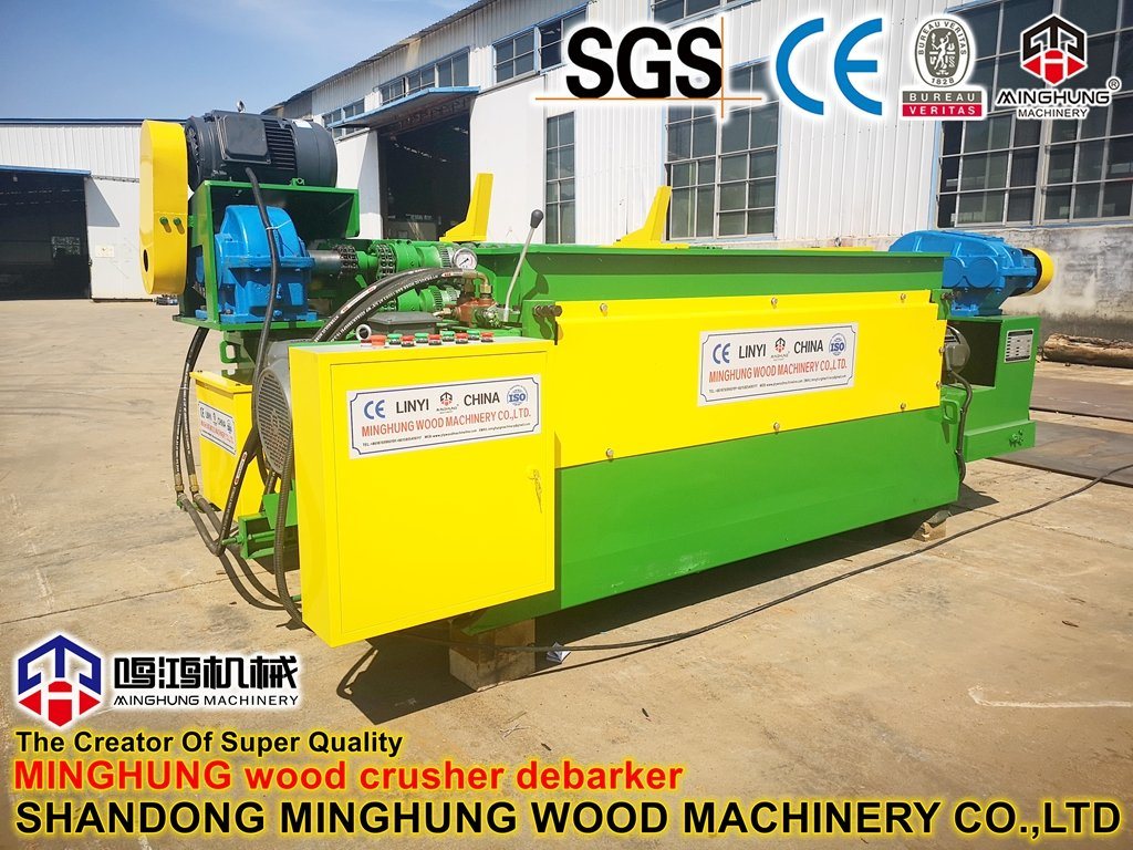 4feet Tree Peeling Machine Log Debarker untuk Lini Produksi Veneer Kayu Lapis