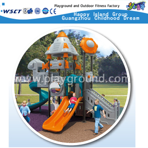 Robotertyp Outdoor-Kinder Spielplatz aus verzinktem Stahl mit Doppelrutsche-Ausrüstung (HD-701)