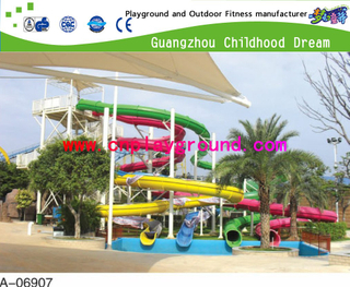 Outdoor-Familie große Wasserrutsche für Wasserpark Spielplatz