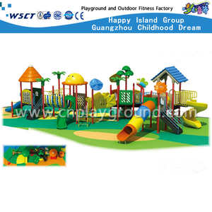 Kinderspielplatz aus verzinktem Stahl im Freien mit Rutsche (HD-3101)