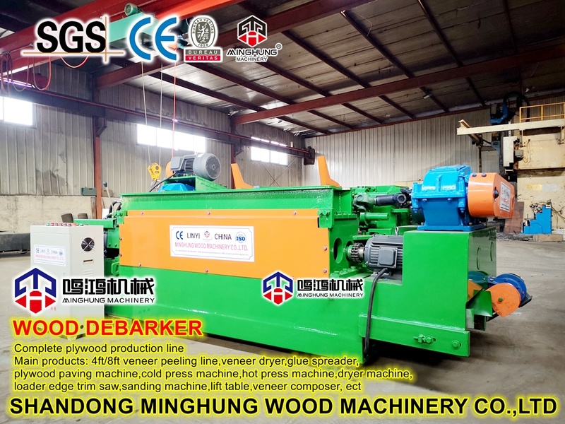 Mesin Debarking dan Chipping Kayu untuk Produksi Veneer