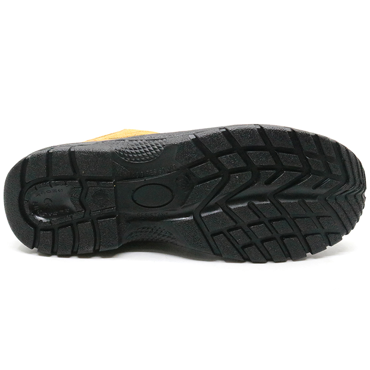 Slip Resistant Suede Leather Steel Toe Indoor Working Safety Shoes Work