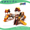 热销的室外儿童螺旋型塑料滑梯（HA-08401）