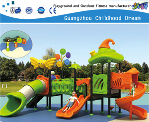 Neuer kommerzieller Kinderspielplatz aus verzinktem Stahl mit Kunststoffrutsche (HD-906)