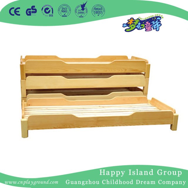 Kinder einfaches natürliches hölzernes Schulbett für Verkauf (HG-6404)