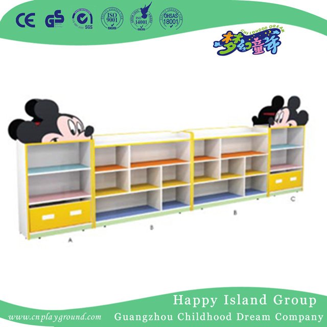 Grundschule große Kinder Spielzeug Holz Zug Lagerung Kombination Möbel (M11-08403)