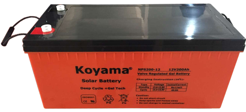 12V 200Ah Solar Gel Battery