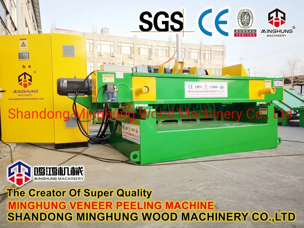 Mesin Pengupas Log Batang untuk Produksi Veneer Kupas Potong Rotary