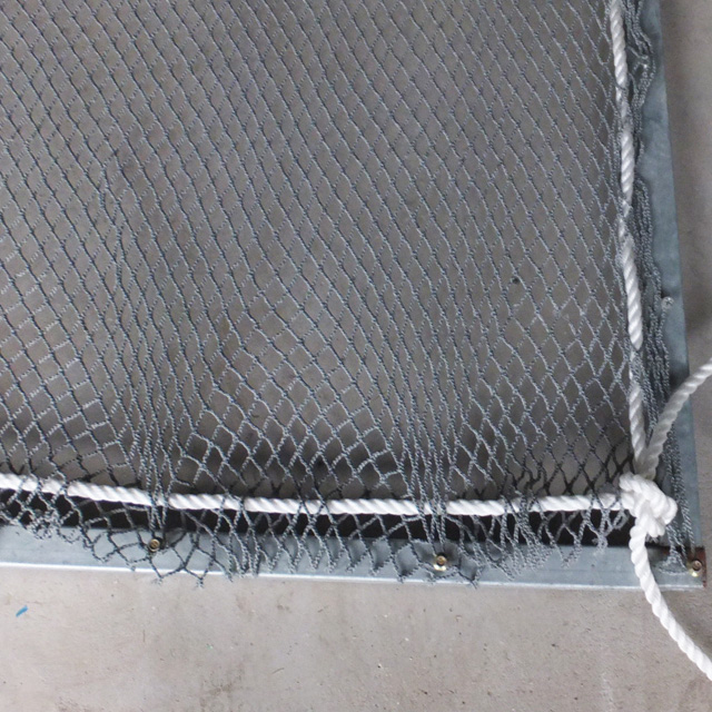 HDPE 330gsm grey color small mesh safety net