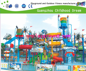 Großer Familien-Wasserpark-Rutschenspielplatz für Hotel 