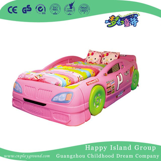 Karikatur-rosafarbenes Plastikauto-geformtes Kind-Schule-Bett für zwei Sitze (HG-6201)