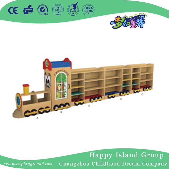  Kindergarten Cartoon Mickey Kleinkind Spielspielzeug Holz Aufbewahrungseinheiten (M11-08402)