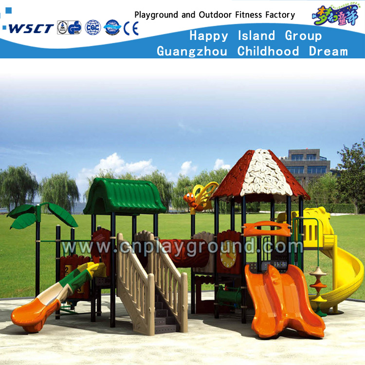  Populärste Schulbaumhaus-Spielplatzgeräte im Freien mit klarem Röhrendia (HA-07601)