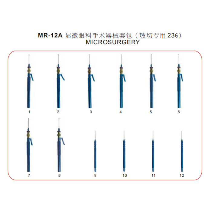 Microchirurgie de vitrectomie MR12A 23G