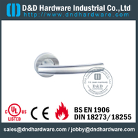 Manija interna de acero inoxidable 304 curva en forma de T para puerta de madera -DDTH013
