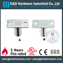 Huelga de acero inoxidable 316 pulida a prueba de polvo con placa para puertas de madera de entrada - DDDP005