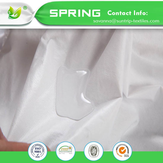 100% Waterproof Hypoallergenic Mattress Cover with Cotton Terry Surface, Breathable, Vinyl Free