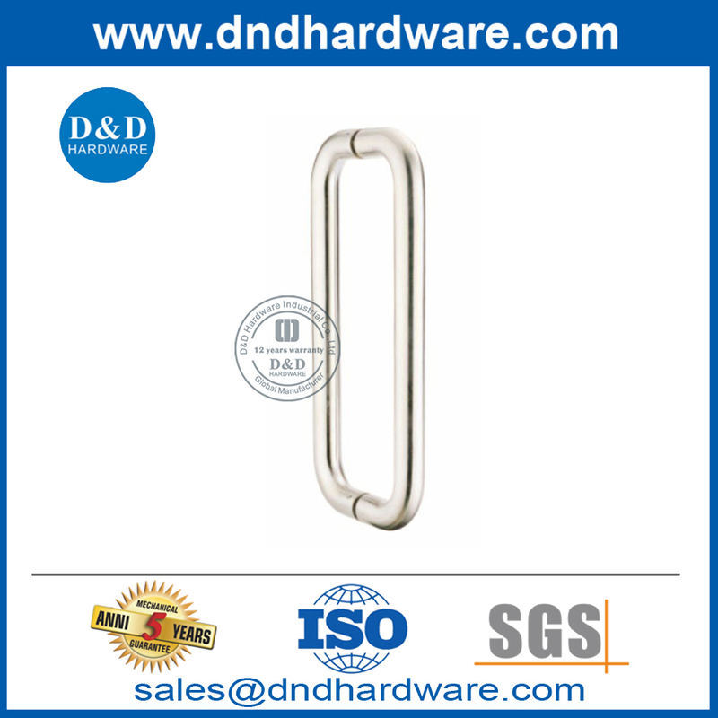 Tirador en forma de D de acero inoxidable de alta calidad para puerta interna-DDPH007