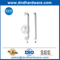 El mejor tirador de puerta de vidrio frontal de un solo lado de acero inoxidable personalizado-DDPH019
