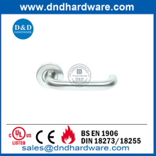 BS EN1906 Manija de palanca de seguridad de acero inoxidable para puerta interna-DDTH001