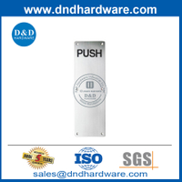 Placa de empuje de acero inoxidable de alta calidad para puerta de madera exterior-DDSP005