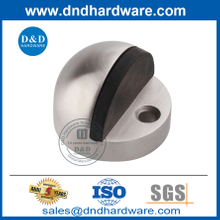 Batente de porta comercial redondo de aço inoxidável prata de design moderno-DDDS002