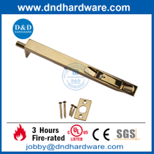 Aço inoxidável para serviços pesados, latão polido, acabamento polido Parafuso de porta nivelado para porta de metal -DDDB001