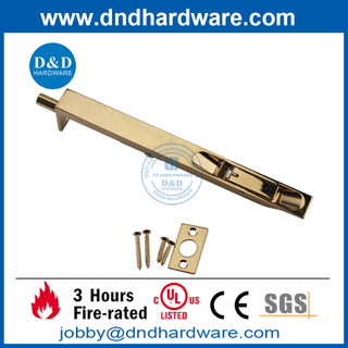 不锈钢重型抛光黄铜抛光抛光金属门平门螺栓 -DDDB001