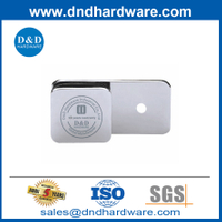 Abrazadera de vidrio para puerta de ducha de baño de 180 grados de acero inoxidable-DDGC003