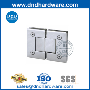 Bisagras para puertas de ducha de servicio pesado de acero inoxidable de 180 grados de vidrio a vidrio-DDDG004
