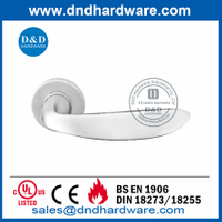 Manija de puerta interior con palanca sólida de seguridad de acero inoxidable-DDSH019