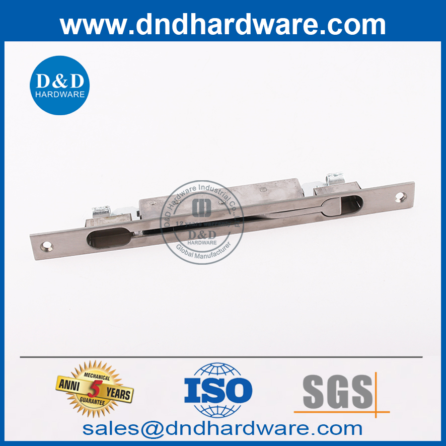 Perno empotrado de doble acción de acero inoxidable para puerta metálica hueca-DDDB022-B